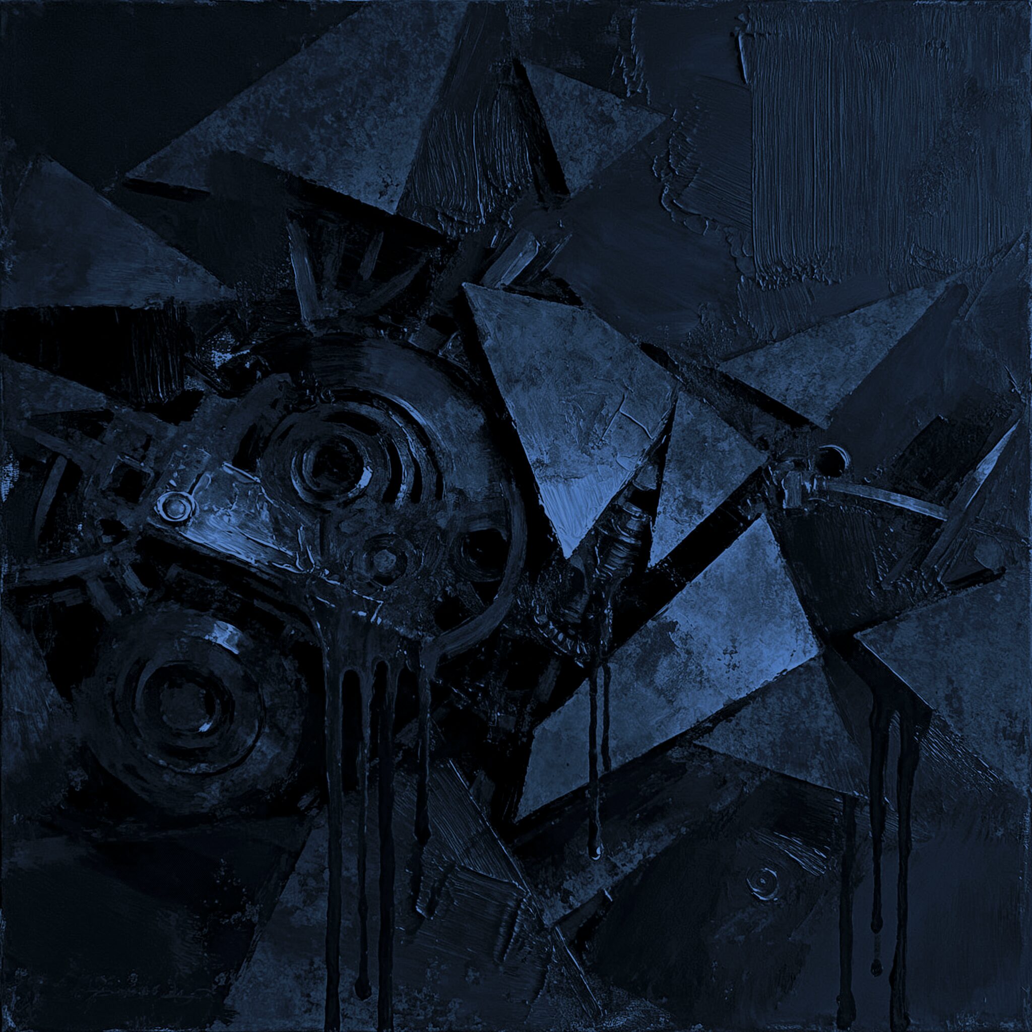 Generated image features an abstract composition with dark, moody tones and subtle layered textures, evoking a mysterious and introspective atmosphere without including any text or figurative elements